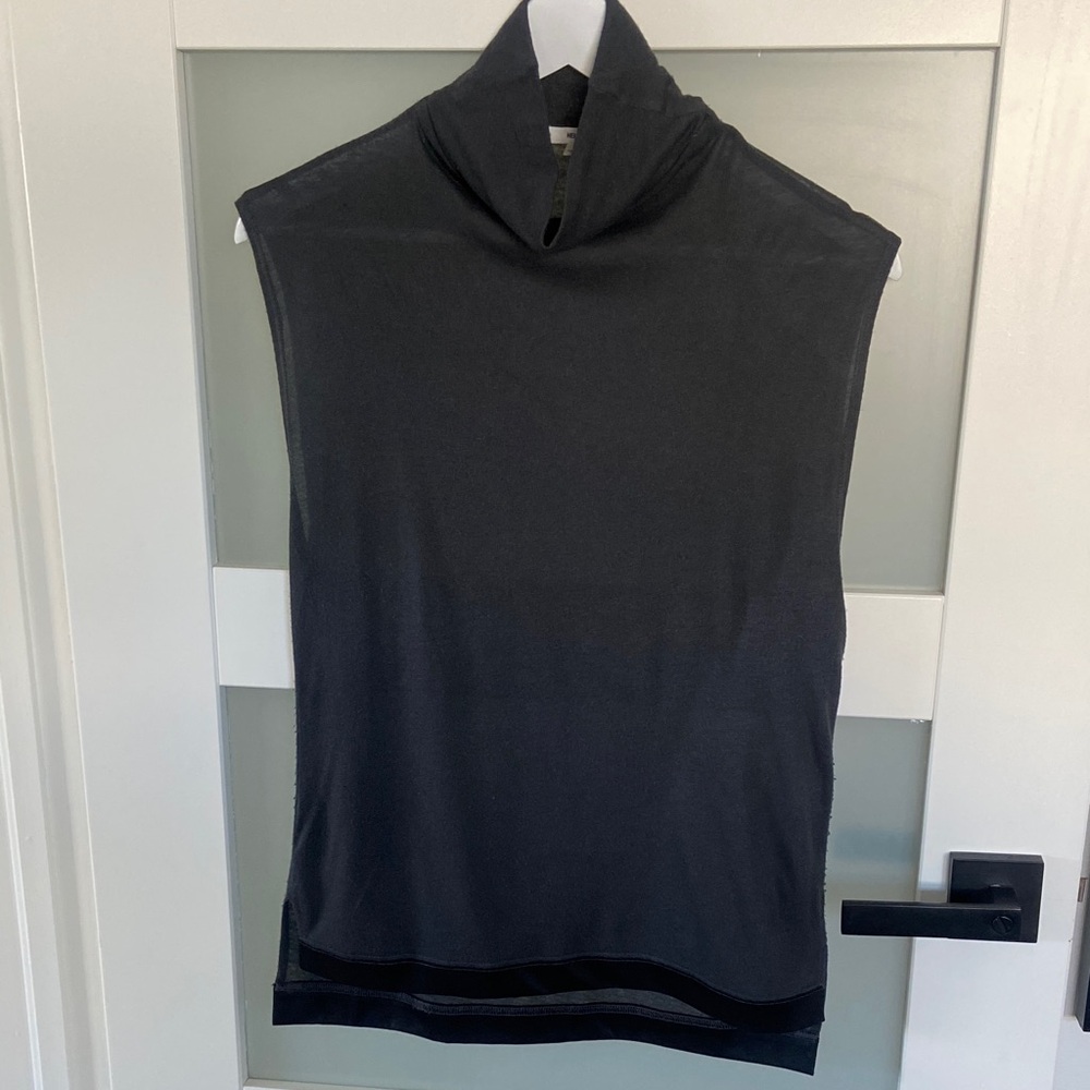 Helmut Lang Charcoal Sleeveless Top